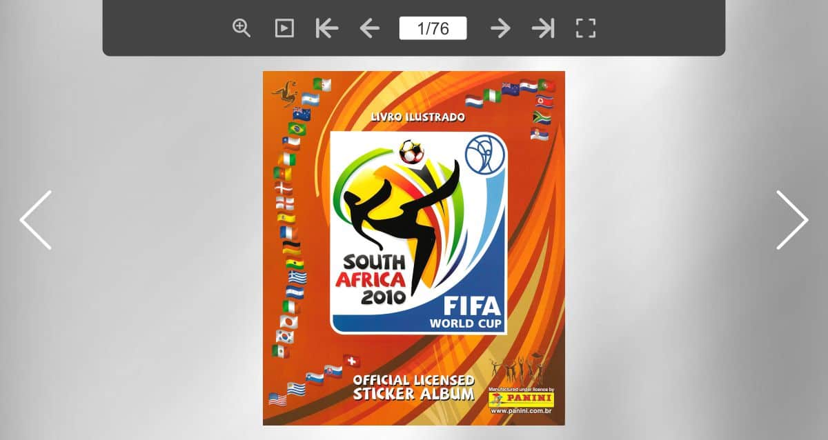 Album Copa Do Mundo 2010 PANINI Africa Completo Figurinhas Pra